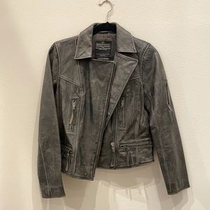 All Saints Spitafield Leather Jacket